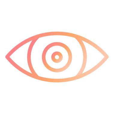 Göz simgesi vektör illüstrasyonu