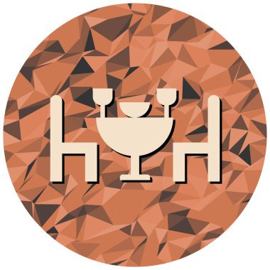 Şarap kadehi ikonu. vektör illüstrasyonu