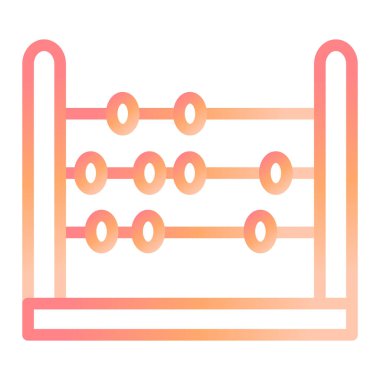 Abaküs. Web simgesi basit illüstrasyon 