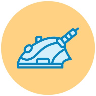 Ütü yapıyorum. Web simgesi basit illüstrasyon