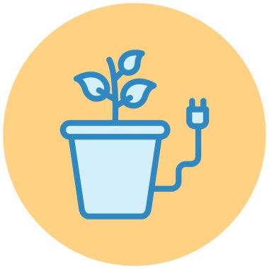 Bitki. Web simgesi basit tasarım