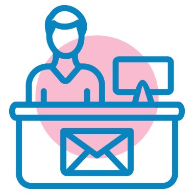 Mektup. Web simgesi basit illüstrasyon