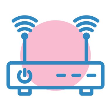 Wi-fi yönlendirici. Basit resimleme