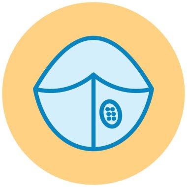 Yüz maskesi. Basit tasarım