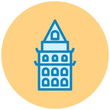 Kiliseye. Web simgesi basit tasarım