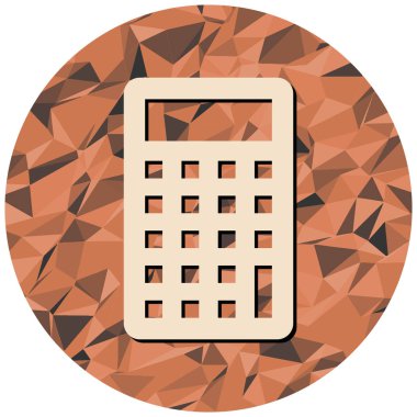 hesap makinesi simgesi, vektör illüstrasyonu