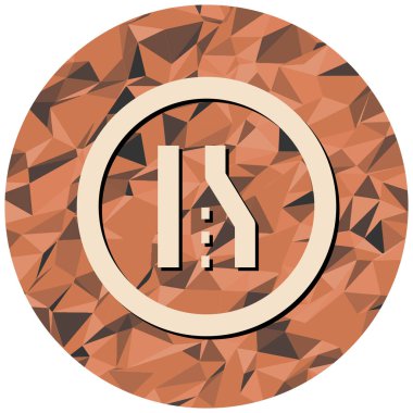 Modern yol simgesinin vektör illüstrasyonu