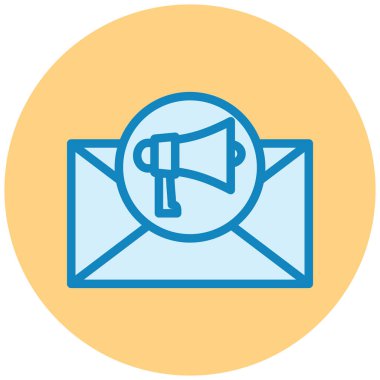 E-posta. Web simgesi basit illüstrasyon