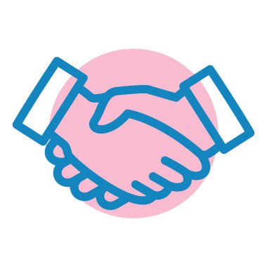 El sıkışma simgesi vektör illüstrasyonu