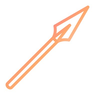 Mızrak simgesi vektör illüstrasyonu