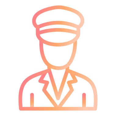 pilot modern simge vektör illüstrasyonu 