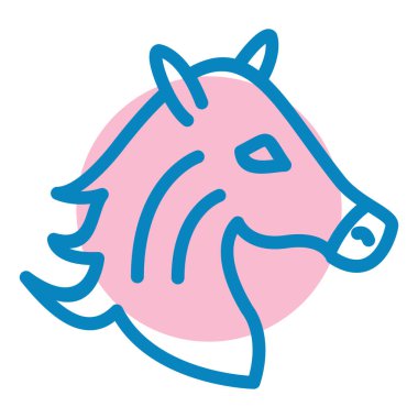 Bir atın vektör illüstrasyonu