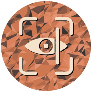 Göz simgesi, vektör illüstrasyonu