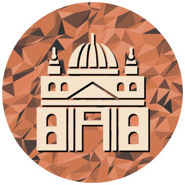 Bir cami simgesinin vektör illüstrasyonu