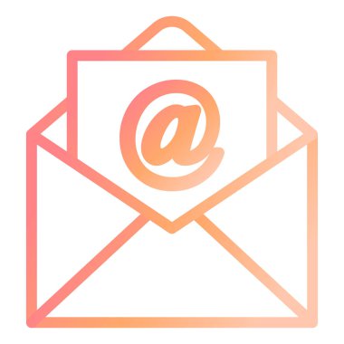 Mektup. Web simgesi basit illüstrasyon