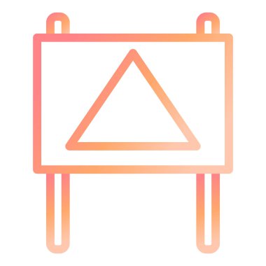  yol işareti modern simge vektör illüstrasyonu 