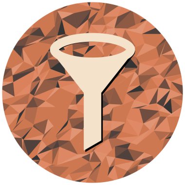 Modern filtre simgesinin vektör illüstrasyonu