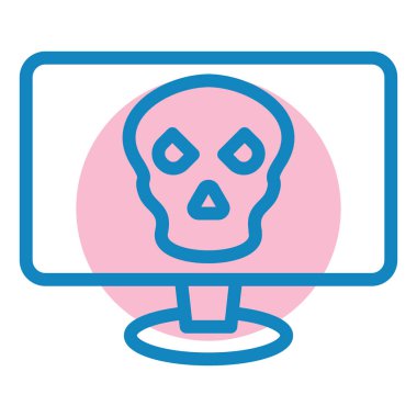 Virüs web simgesi. Basit tasarım