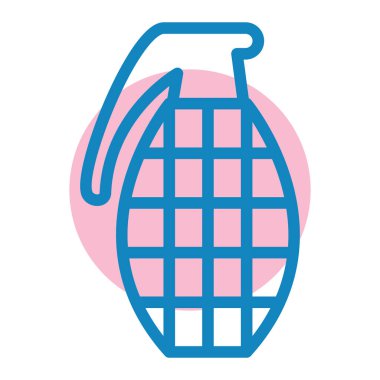 El bombası. Web simgesi basit illüstrasyon