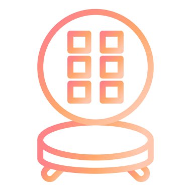 Waffle Demir Modern ikon vektör çizimi 