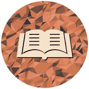 kitap simgesi, vektör illüstrasyonu