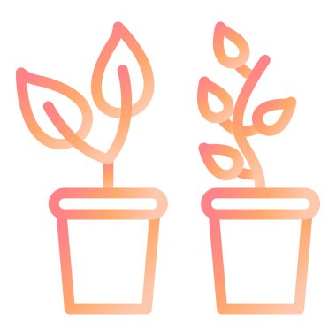 Bitkiler. Web simgesi basit tasarım