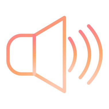 ses simgesi vektör illüstrasyonu