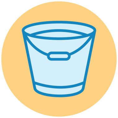 Kova. Web simgesi basit illüstrasyon