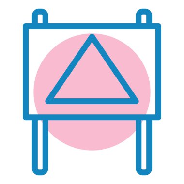 Şövale. Web simgesi basit illüstrasyon