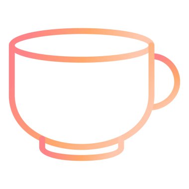 Çay fincanı. Web simgesi basit illüstrasyon 