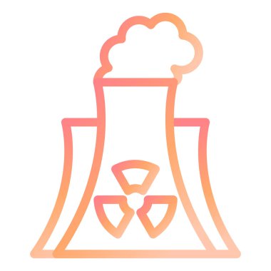 Nükleer modern ikon vektör illüstrasyonu 