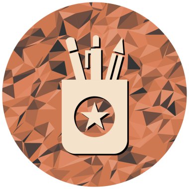 Modern simge işaretinin vektör illüstrasyonu.