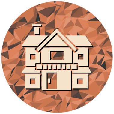 Bir binanın çatısına sahip bir ev.