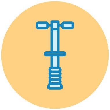 Bir matkap simgesinin vektör illüstrasyonu