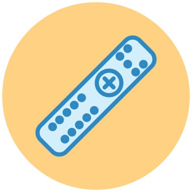 Uzaktan kumanda. Web simgesi basit illüstrasyon