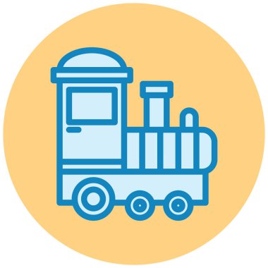 tren. Web simgesi basit illüstrasyon