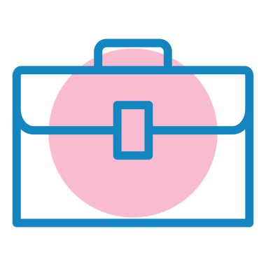 Çanta. Web simgesi basit illüstrasyon