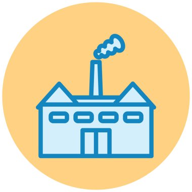 Fabrika. Web simgesi basit tasarım