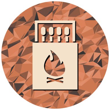 Ateş ikonu. vektör illüstrasyonu