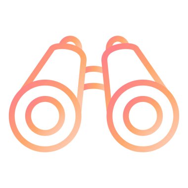 dürbün simgesi vektör illüstrasyonu