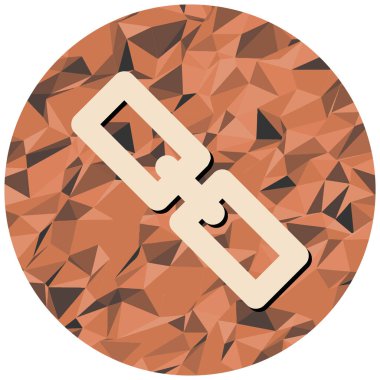 zincir bağlantısı simgesi. vektör illüstrasyonu