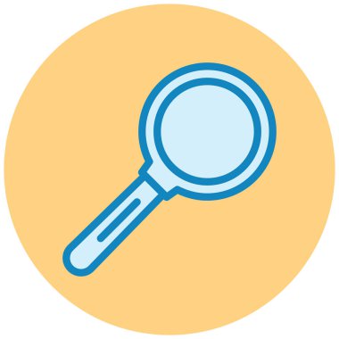 büyütme cam simgesi, vektör illüstrasyonu basit tasarım 