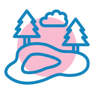 Yılbaşı ağacı. Basit tasarım