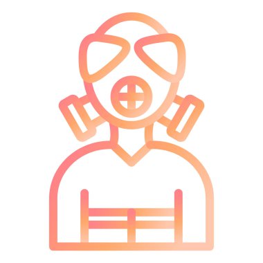 İtfaiyeci. Web simgesi basit illüstrasyon 