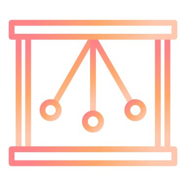 Sarkaç modern ikon vektör çizimi 