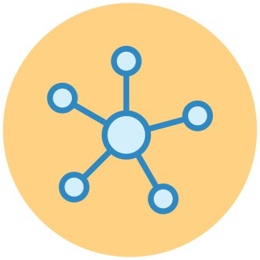 şebeke. Web simgesi basit illüstrasyon