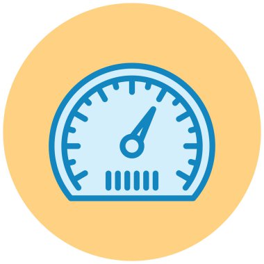 Hız göstergesi. Web simgesi basit illüstrasyon