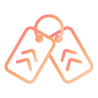 Ordu Köpek Etiketi Modern ikon vektör çizimi 