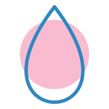 Su damlası. Basit resimleme