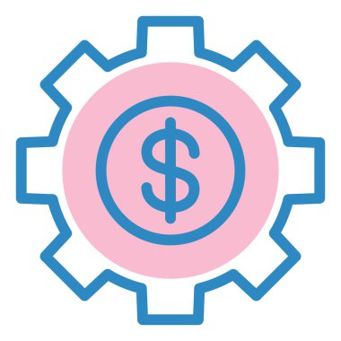 Para için. Web simgesi basit illüstrasyon